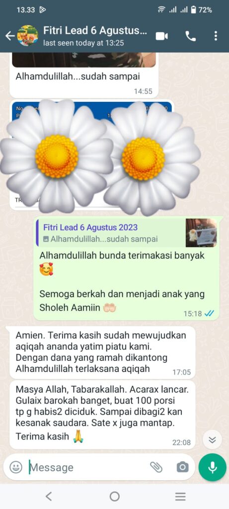 testimoni aqiqah surabaya